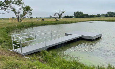 grey floating dock