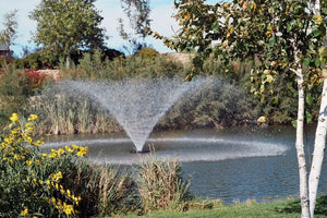 above water fountain