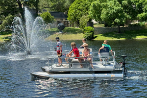 Kids fishing on pond king pro