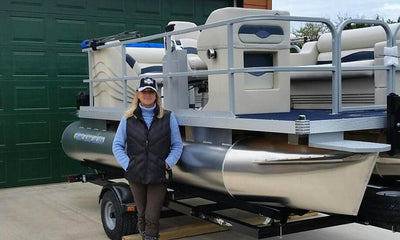 A happy owner takes delivery of her The Lil' Cruiser 