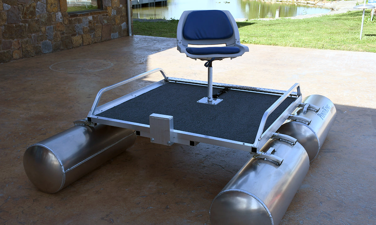 Modular One-Man Mini Pontoon Fishing Boat