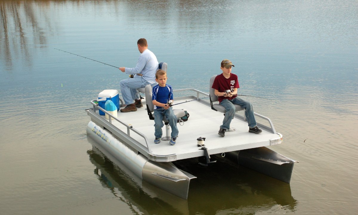 PK Ultra Small Pontoon Fishing Boat